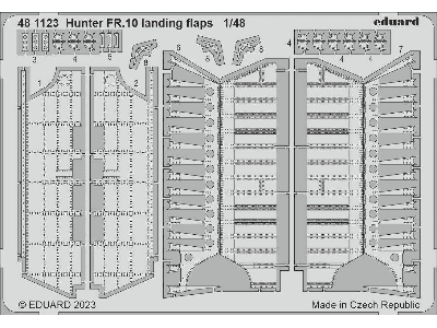 Hunter FR.10 landing flaps 1/48 - AIRFIX - zdjęcie 1