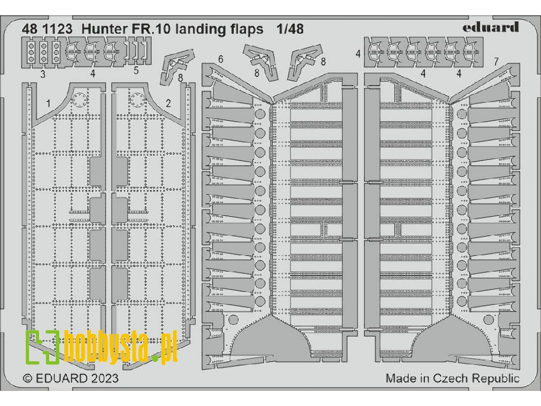 Hunter FR.10 landing flaps 1/48 - AIRFIX - zdjęcie 1
