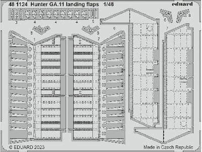 Hunter GA.11 landing flaps 1/48 - AIRFIX - zdjęcie 1