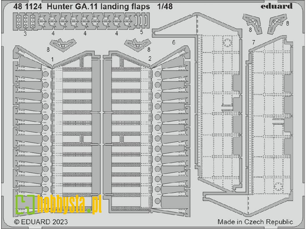 Hunter GA.11 landing flaps 1/48 - AIRFIX - zdjęcie 1