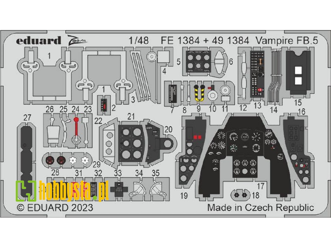 Vampire FB.5 1/48 - AIRFIX - zdjęcie 1 Vampire FB.5 1/48 - AIRFIX - zdjęcie 1