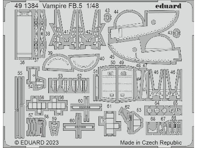 Vampire FB.5 1/48 - AIRFIX - zdjęcie 2