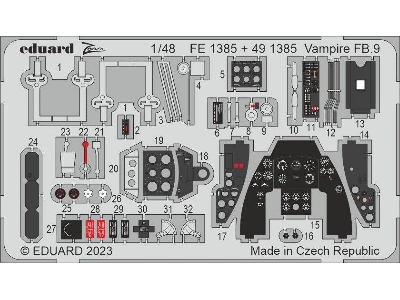 Vampire FB.9 1/48 - AIRFIX - zdjęcie 1