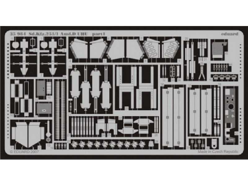 Sd. Kfz.251/1 Ausf. D UHU 1/35 - Afv Club - blaszki - zdjęcie 1 Sd. Kfz.251/1 Ausf. D UHU 1/35 - Afv Club - blaszki - zdjęcie 1