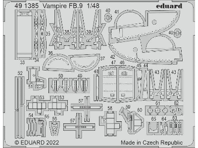 Vampire FB.9 1/48 - AIRFIX - zdjęcie 2