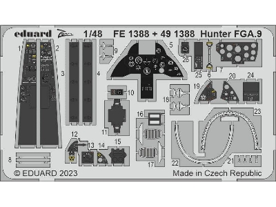 Hunter FGA.9 1/48 - AIRFIX - zdjęcie 1