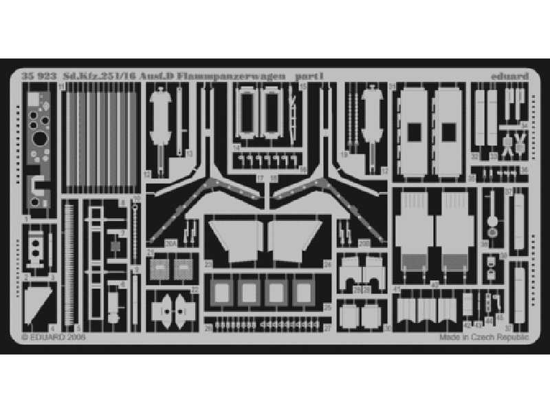  Sd. Kfz.251/16 Ausf. D Flammpanzerwagen 1/35 - Dragon - blaszki - zdjęcie 1