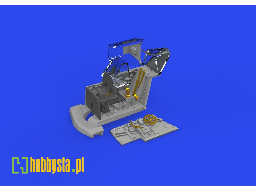 Bf 109F cockpit w/  early seat PRINT 1/72 - EDUARD - zdjęcie 1