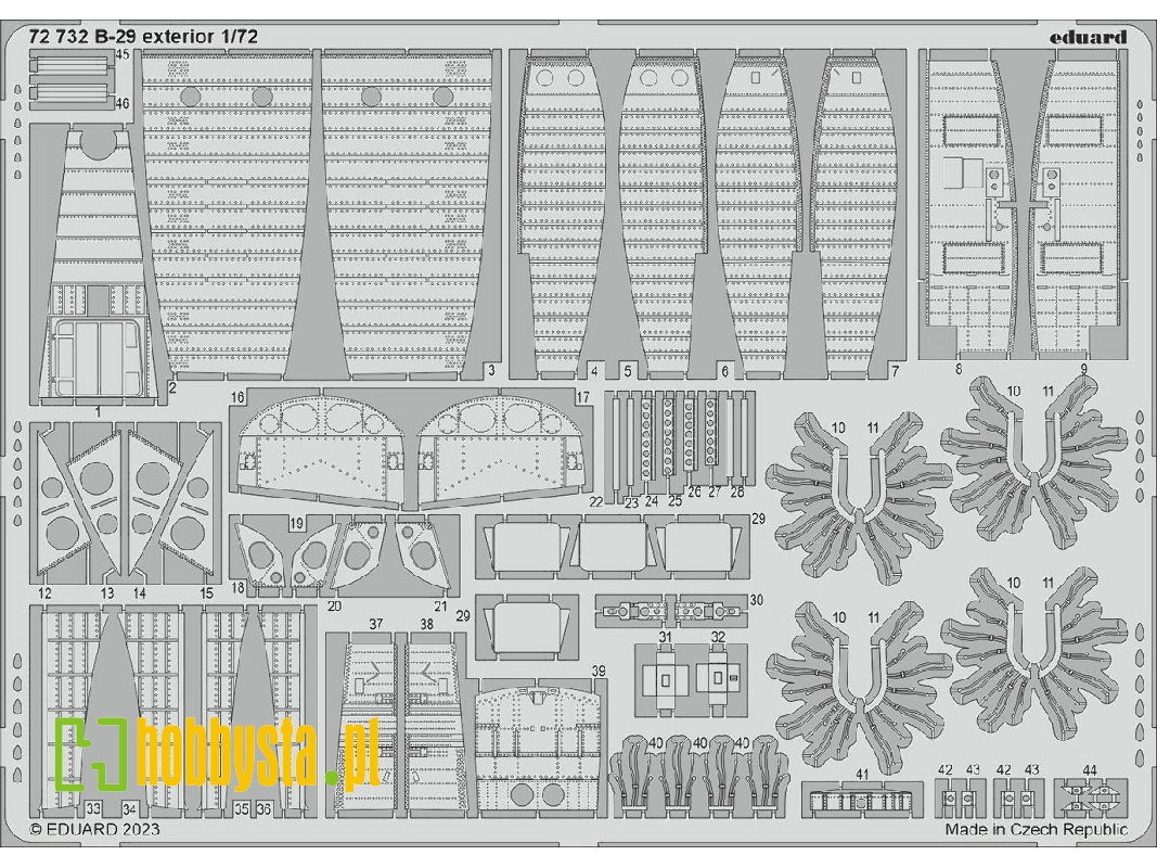 B-29 exterior 1/72 - HOBBY 2000 - zdjęcie 1 B-29 exterior 1/72 - HOBBY 2000 - zdjęcie 1