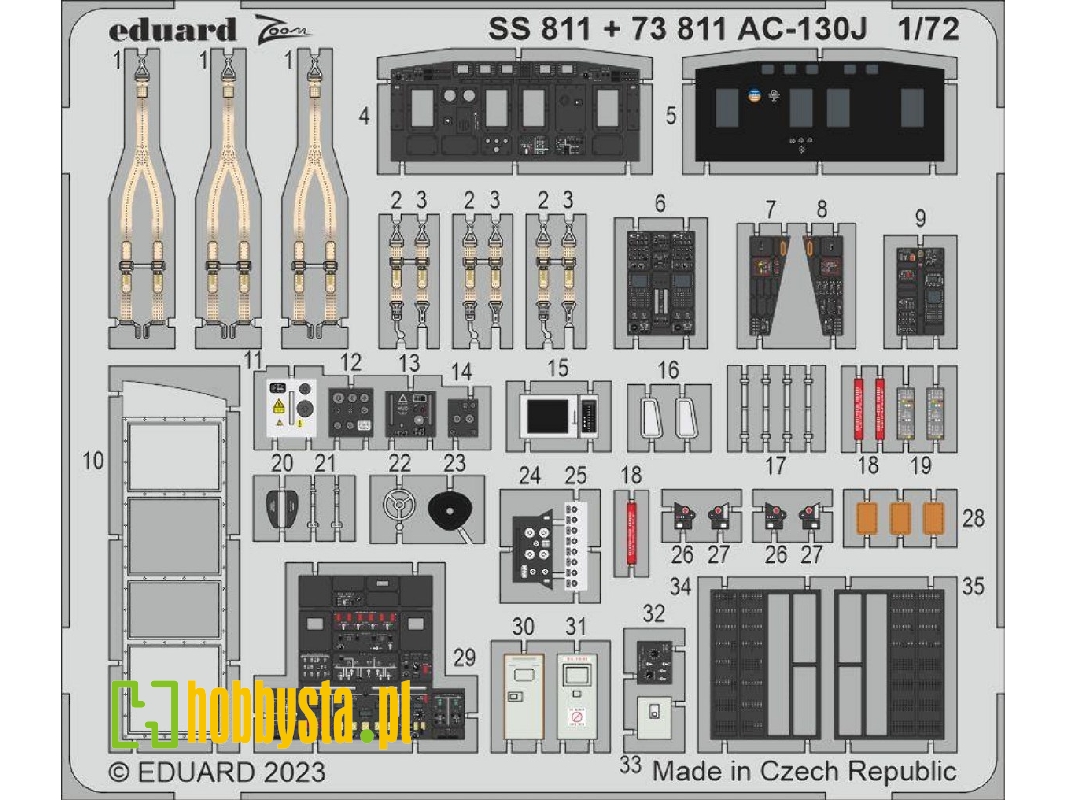 AC-130J interior 1/72 - ZVEZDA - zdjęcie 1 AC-130J interior 1/72 - ZVEZDA - zdjęcie 1