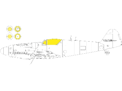 S-199 bubble canopy Weekend 1/72 - EDUARD - zdjęcie 1