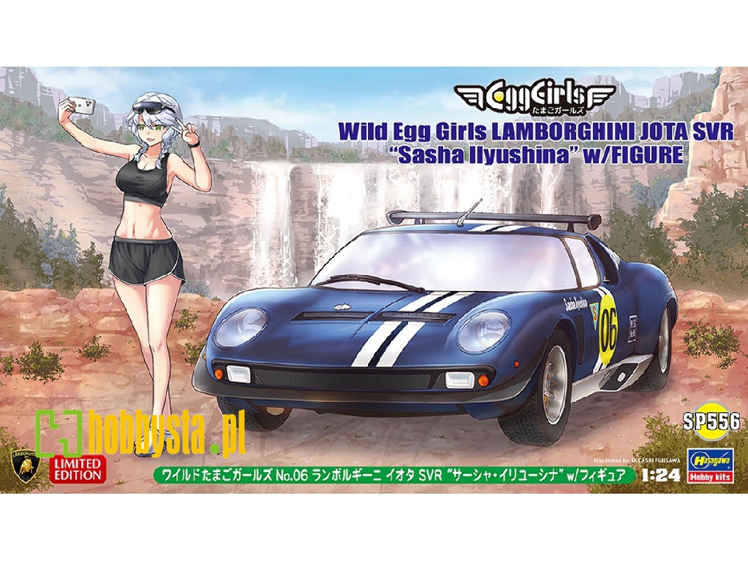 Wild Egg Girls No. 06 Lamborghini Jota Svr 'sasha Ilyushina' With Figure - zdjęcie 1