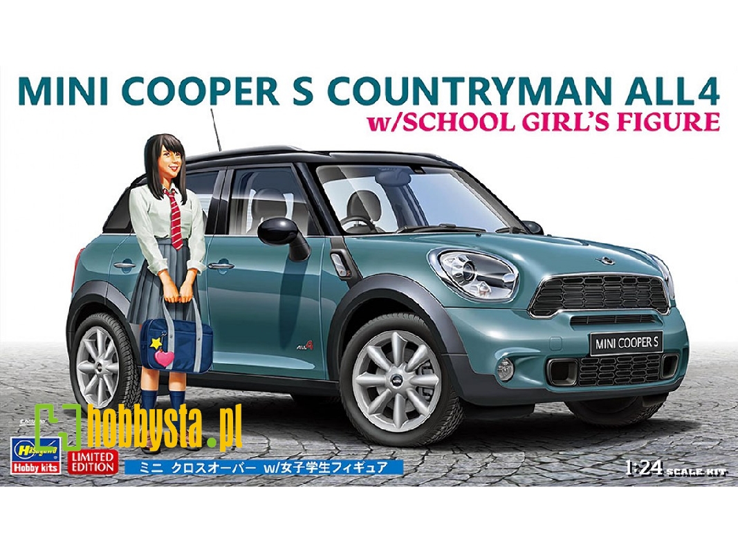 Mini Cooper S Countryman All4 With School Girl's Figure - zdjęcie 1 Mini Cooper S Countryman All4 With School Girl's Figure - zdjęcie 1