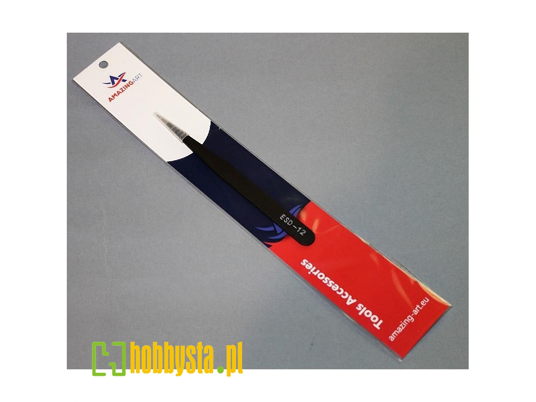 Esd-12 Precyzyjna pęseta 12,5cm - zdjęcie 1 Esd-12 Precyzyjna pęseta 12,5cm - zdjęcie 1