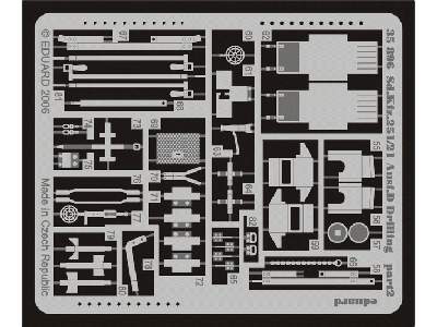  Sd. Kfz.251/21 Ausf. D Drilling 1/35 - Afv Club - blaszki - zdjęcie 3