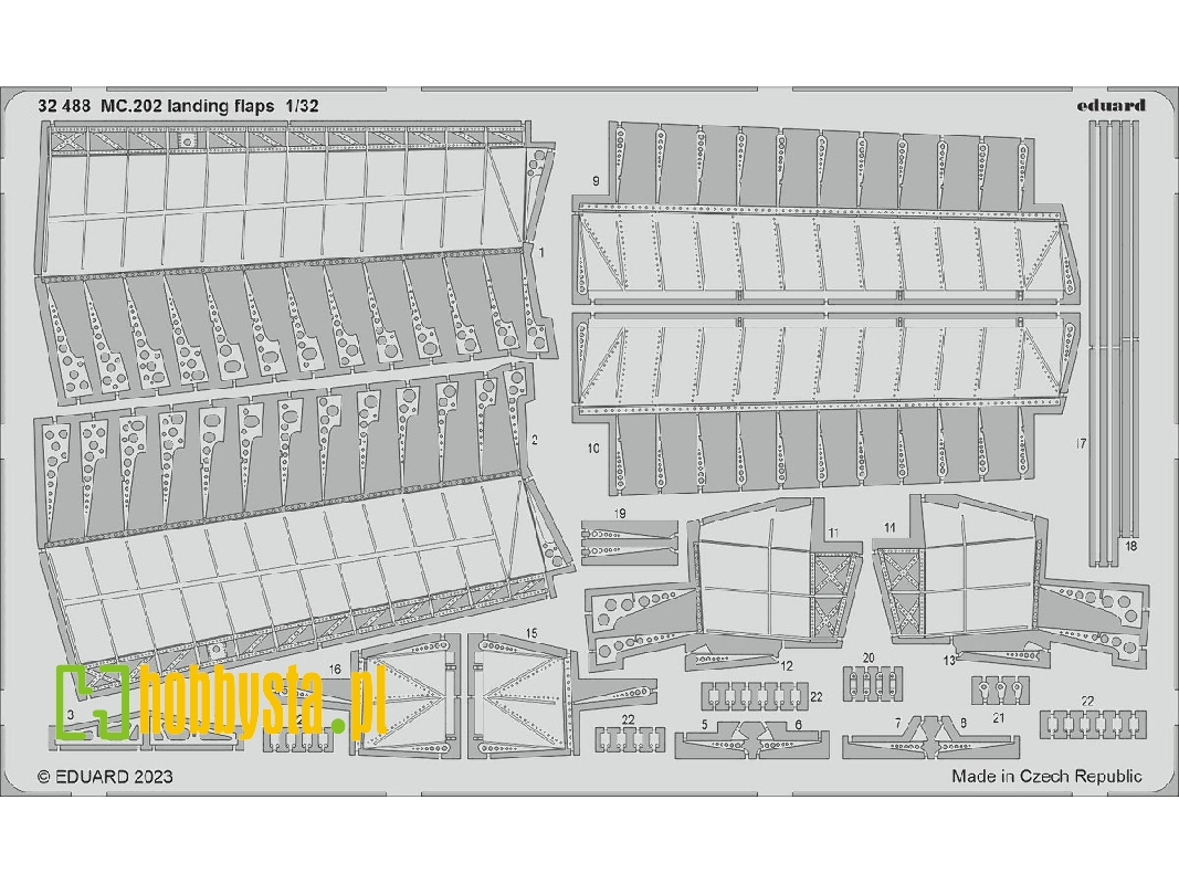 MC.202 landing flaps 1/32 - ITALERI - zdjęcie 1 MC.202 landing flaps 1/32 - ITALERI - zdjęcie 1