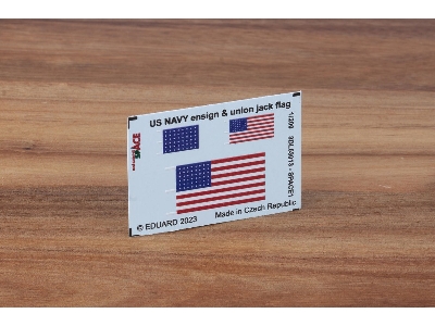 US Navy ensign & union jack flag SPACE 1/200 - zdjęcie 1