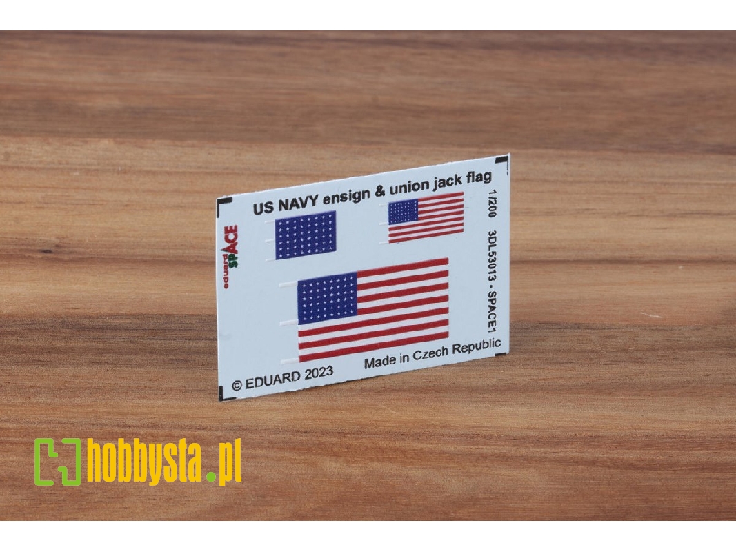 US Navy ensign & union jack flag SPACE 1/200 - zdjęcie 1