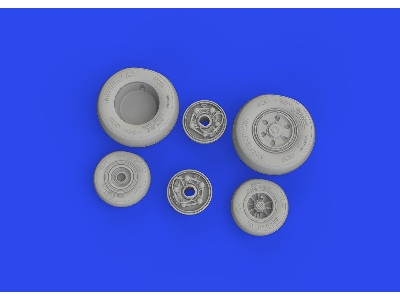 F/ A-18E/ F wheels 1/48 - HASEGAWA - zdjęcie 2