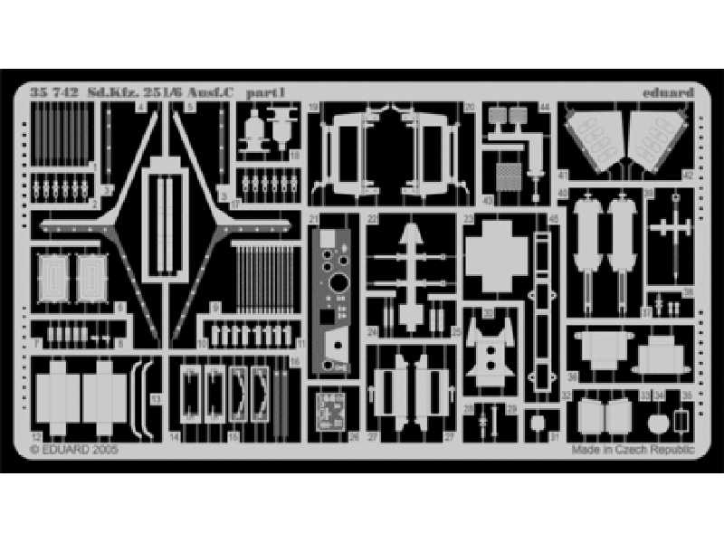 Sd. Kfz.251/6 Ausf. C 1/35 - Dragon - blaszki - zdjęcie 1 Sd. Kfz.251/6 Ausf. C 1/35 - Dragon - blaszki - zdjęcie 1