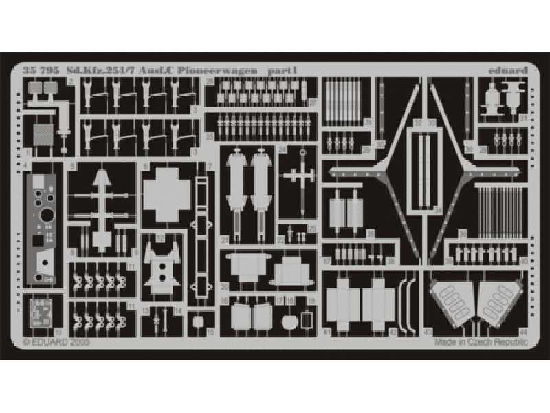 Sd. Kfz.251/7 Ausf. C Pioneerwagen 1/35 - Dragon - blaszki - zdjęcie 1 Sd. Kfz.251/7 Ausf. C Pioneerwagen 1/35 - Dragon - blaszki - zdjęcie 1