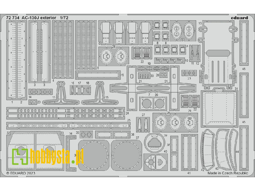 AC-130J exterior 1/72 - ZVEZDA - zdjęcie 1 AC-130J exterior 1/72 - ZVEZDA - zdjęcie 1