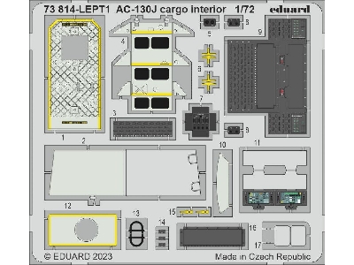 AC-130J cargo interior 1/72 - ZVEZDA - zdjęcie 1