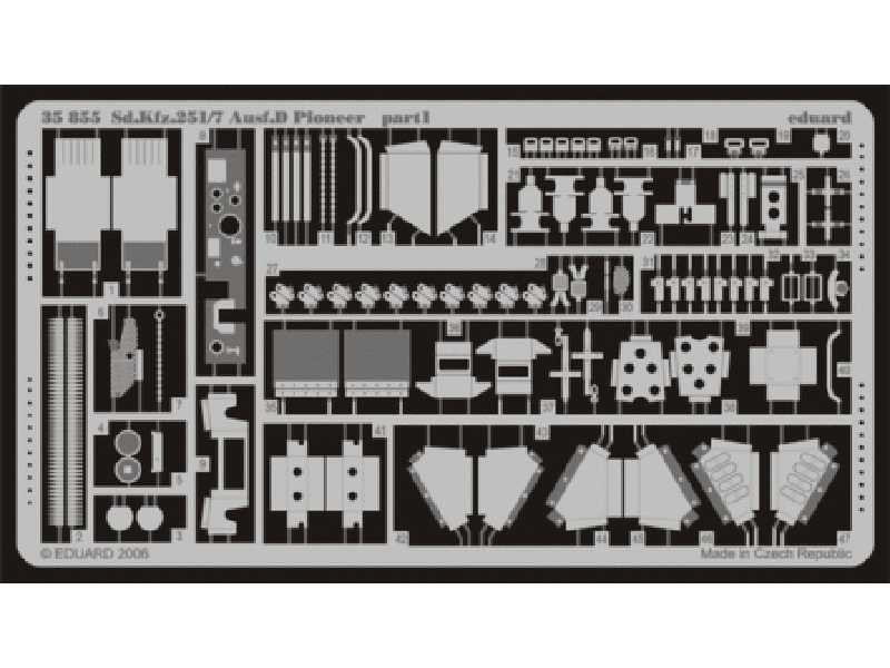 Sd. Kfz.251/7 Ausf. D Pioneer 1/35 - Dragon - blaszki - zdjęcie 1 Sd. Kfz.251/7 Ausf. D Pioneer 1/35 - Dragon - blaszki - zdjęcie 1