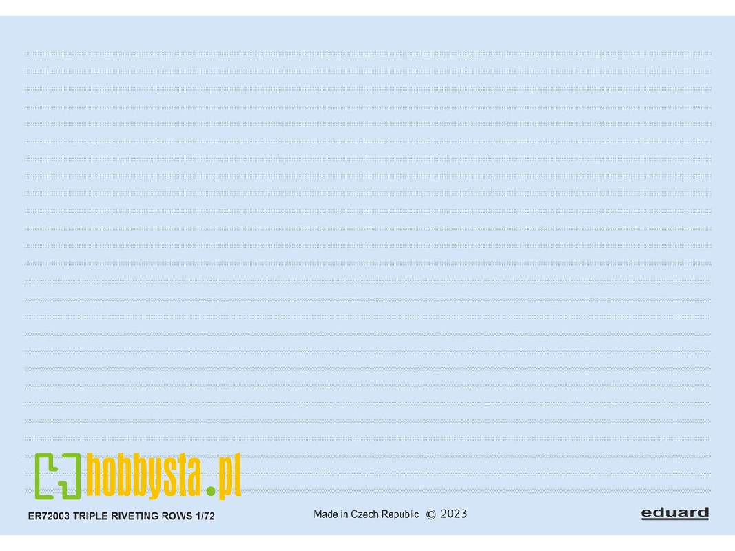 Triple riveting rows 1/72 - zdjęcie 1