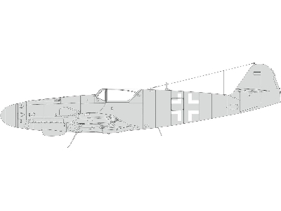 Bf 109K national insignia 1/48 - EDUARD - zdjęcie 1