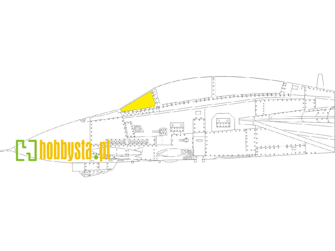 F-14B windshield TFace 1/48 - GREAT WALL HOBBY - zdjęcie 1