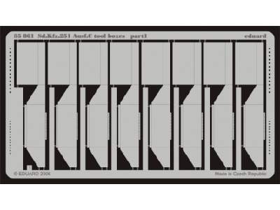  Sd. Kfz.251 Ausf. C tool boxes 1/35 - Dragon - blaszki - zdjęcie 1