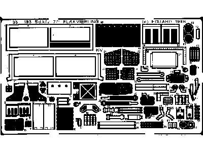  Sd. Kfz.7/1 Flakvierling 1/35 - Tamiya - blaszki - zdjęcie 2