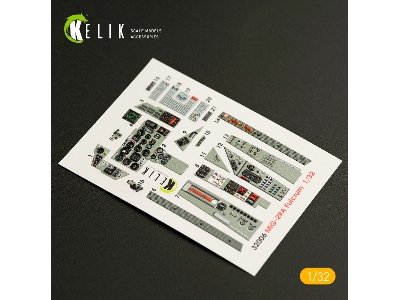 Mig-29a (9-12) Fulcrum Interior 3d Decals For Trumpeter Kit - zdjęcie 1