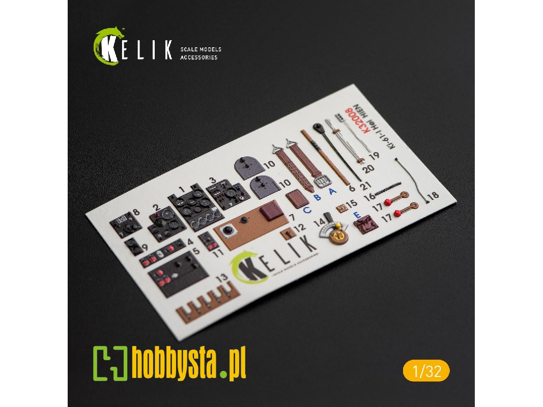 Ki-61-i Interior 3d Decals For Hasegawa Kit - zdjęcie 1 Ki-61-i Interior 3d Decals For Hasegawa Kit - zdjęcie 1