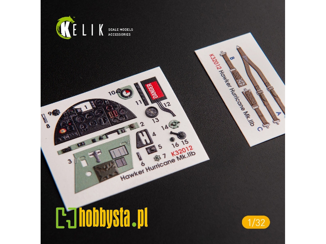 Hawker Hurricane Mk.Iib - Interior 3d Decal For Revell Kit - zdjęcie 1 Hawker Hurricane Mk.Iib - Interior 3d Decal For Revell Kit - zdjęcie 1