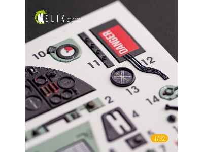 Hawker Hurricane Mk.Iib - Interior 3d Decal For Revell Kit - zdjęcie 2