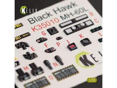 Mh-60l Black Hawk Interior 3d Decals For Kitty Hawk Kit - zdjęcie 9