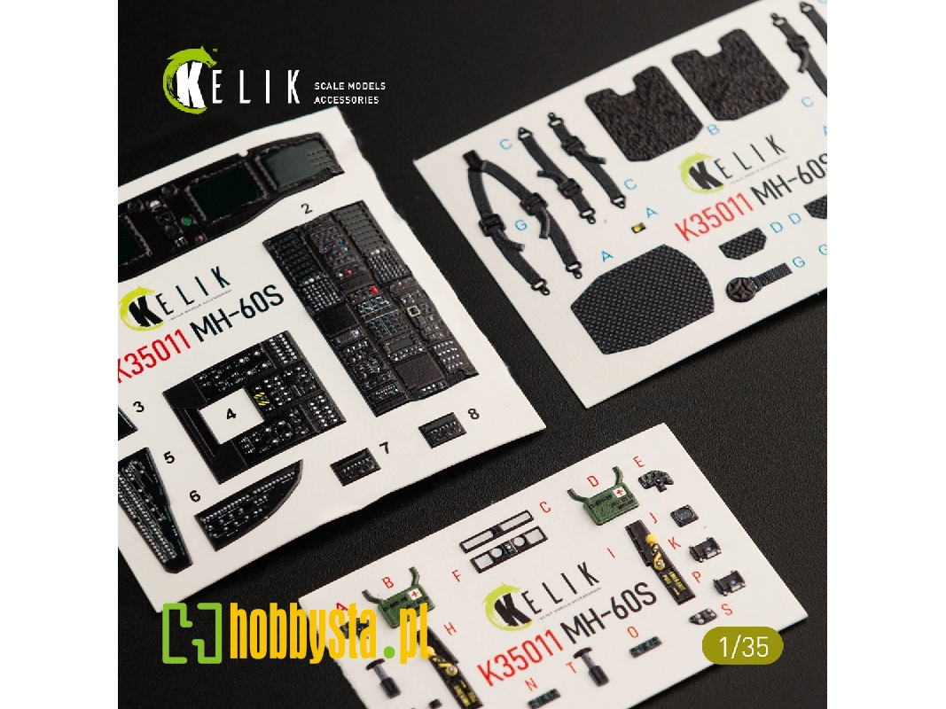 Mh-60s Knight Hawk Interior 3d Decals For Kitty Hawk Kit - zdjęcie 1 Mh-60s Knight Hawk Interior 3d Decals For Kitty Hawk Kit - zdjęcie 1