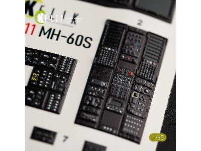 Mh-60s Knight Hawk Interior 3d Decals For Kitty Hawk Kit - zdjęcie 9