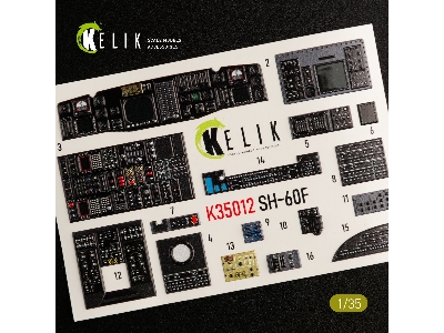 Sh-60f Ocean Hawk Interior 3d Decals For Kitty Hawk Kit - zdjęcie 6