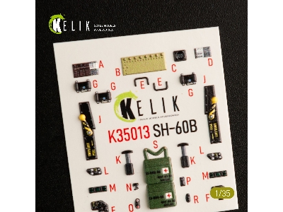 Sh-60b Interior 3d Decals For Kitty Hawk Kit - zdjęcie 4