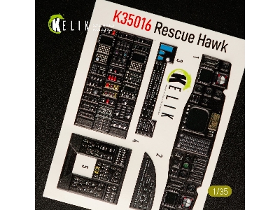 Hh-60h Rescue Hawk Interior 3d Decals For Kitty Hawk Kit - zdjęcie 4