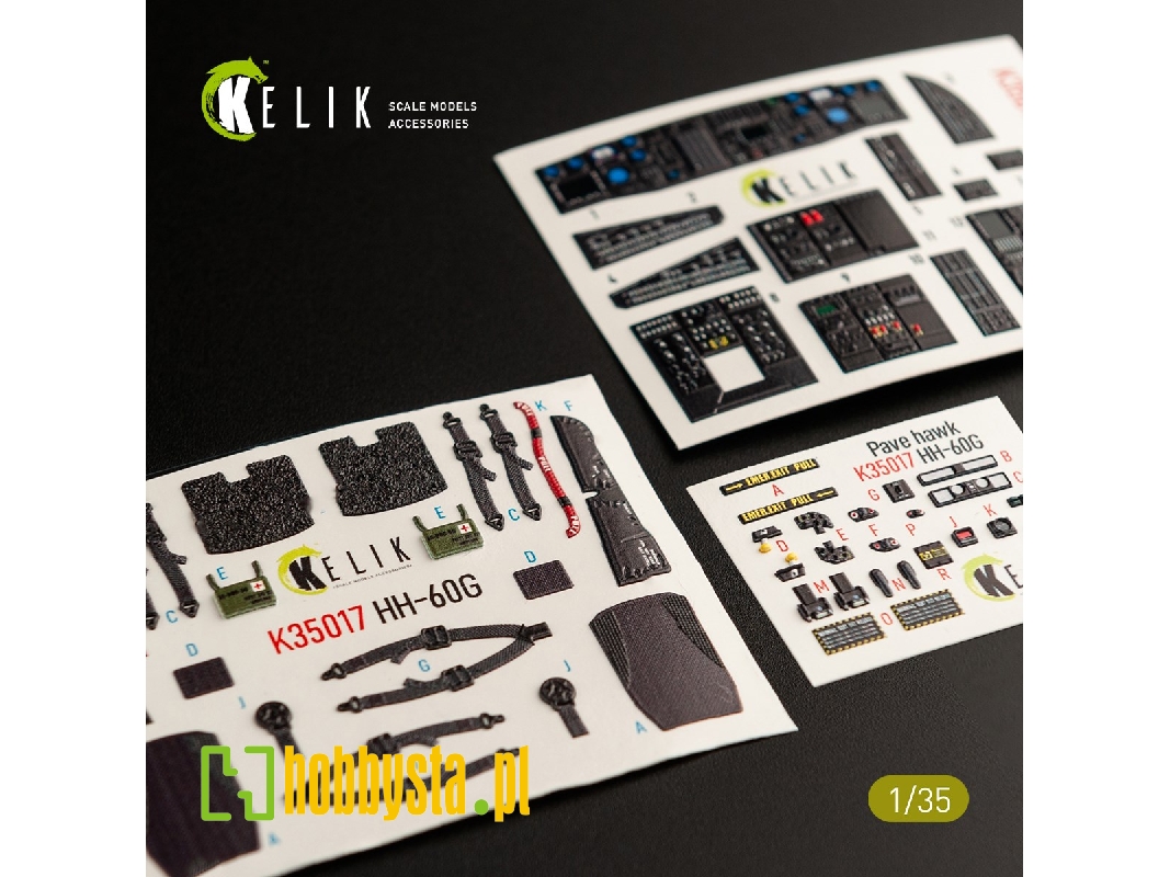 Hh-60g Pave Hawk Interior 3d Decals For Kitty Hawk Kit - zdjęcie 1 Hh-60g Pave Hawk Interior 3d Decals For Kitty Hawk Kit - zdjęcie 1