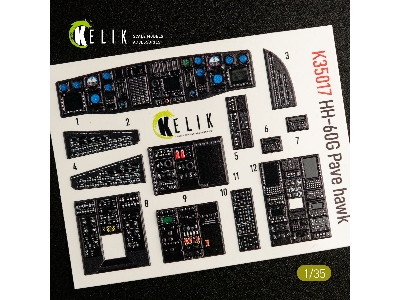 Hh-60g Pave Hawk Interior 3d Decals For Kitty Hawk Kit - zdjęcie 5