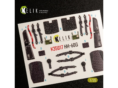 Hh-60g Pave Hawk Interior 3d Decals For Kitty Hawk Kit - zdjęcie 6