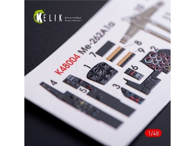 Me-262a1 Interior 3d Decals For Tamiya Kit - zdjęcie 2