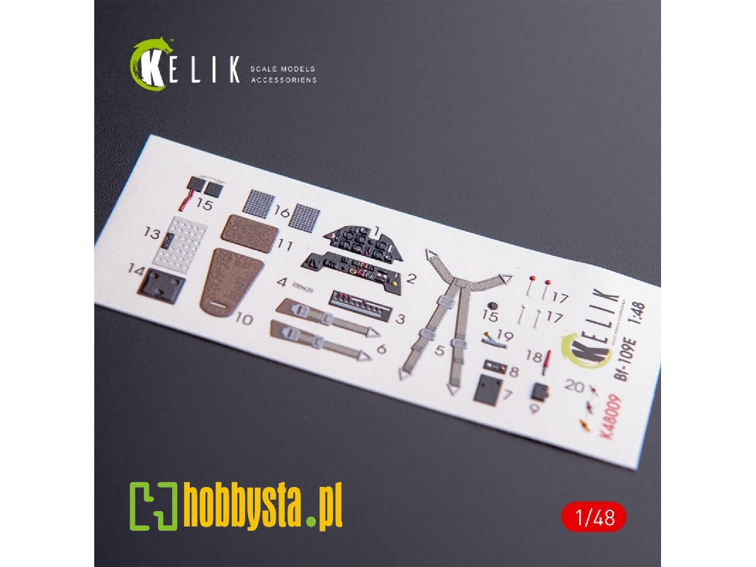 Bf-109e Interior 3d Decals For Wingsykits Kit - zdjęcie 1 Bf-109e Interior 3d Decals For Wingsykits Kit - zdjęcie 1