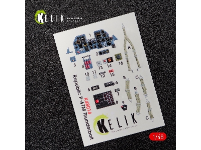 P-47m Thunderbolt Interior 3d Decals For Tamiya Kit - zdjęcie 2