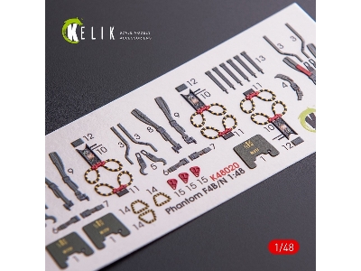 F-4b/N Interior 3d Decals For Academy Kit - zdjęcie 3